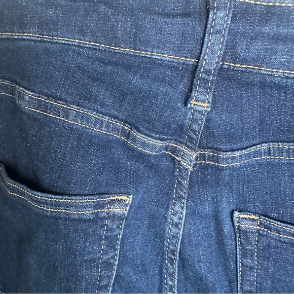 TOPSHOP MOTTO Jamie Flare High Waist Stretch Blue Jeans - Picture 13 of 15